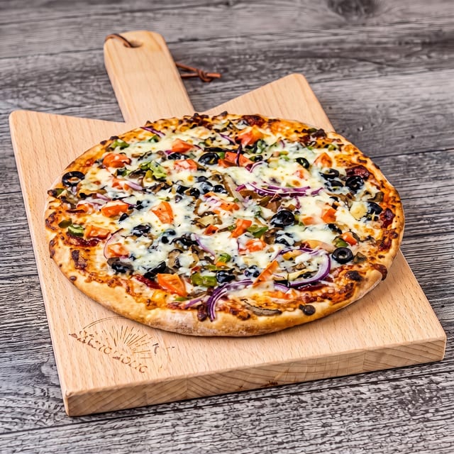 Greek White Pizza.