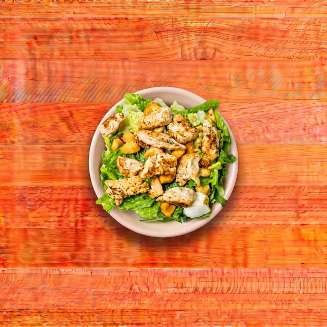 Grilled Chicken Caesar Salad.