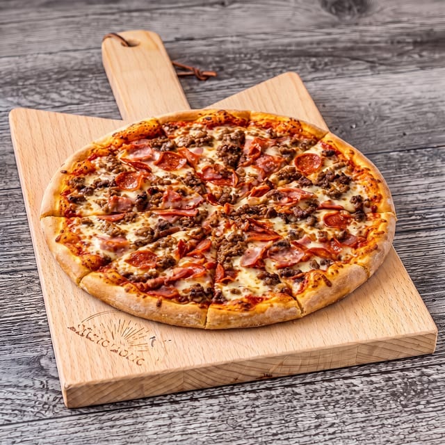 All Meat Pizza.