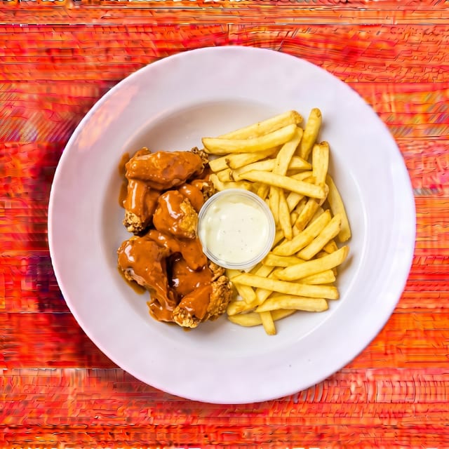 6 Piece Buffalo Wings.