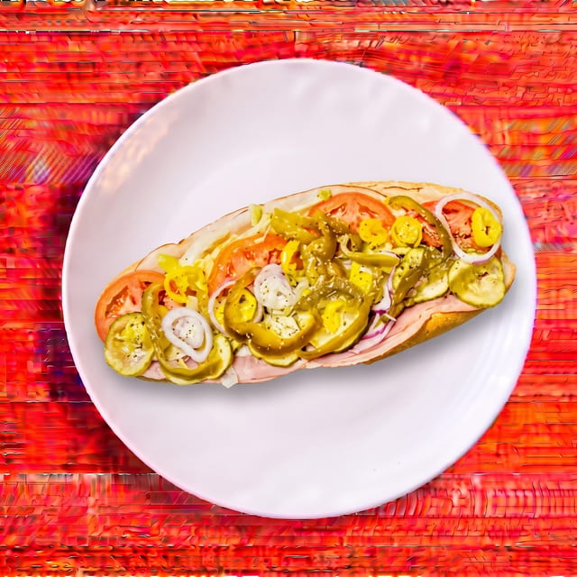 Belly Filler Smoked Turkey Hoagie.